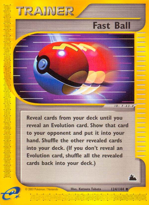 Fast Ball 124/144 Reverse Uncommon - MissingNo.