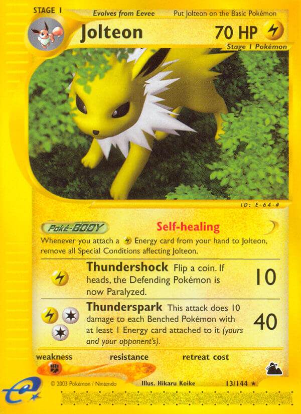 Jolteon 13/144 Reverse Rare - MissingNo.