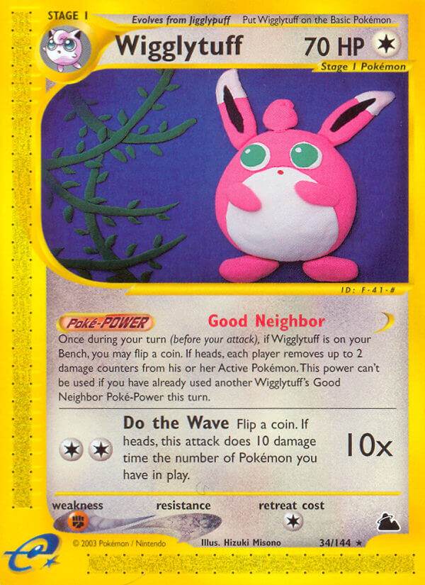Wigglytuff 34/144 Reverse Rare - MissingNo.