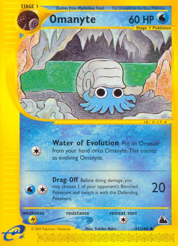 Omanyte 41/144 Reverse Uncommon - MissingNo.