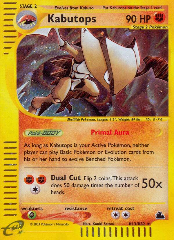 Kabutops H13/H32 Holo Rare - MissingNo.