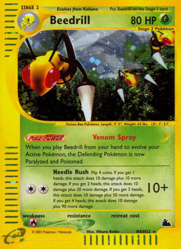 Beedrill H4/H32 Holo Rare - MissingNo.