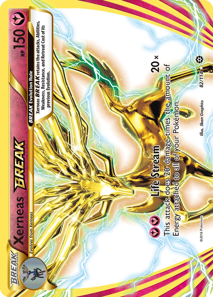 Xerneas BREAK 82/114 Holo Rare BREAK - MissingNo.