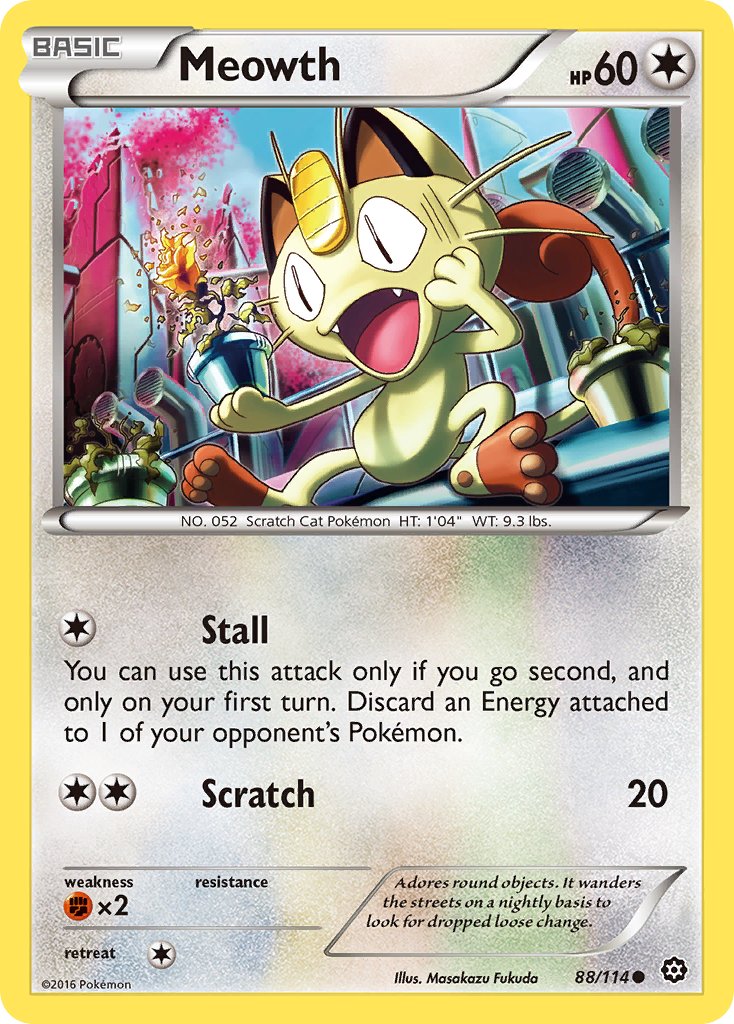 Meowth 88/114 Reverse Common - MissingNo.