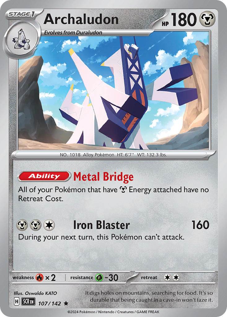 Archaludon 107/142 Holo Rare - MissingNo.