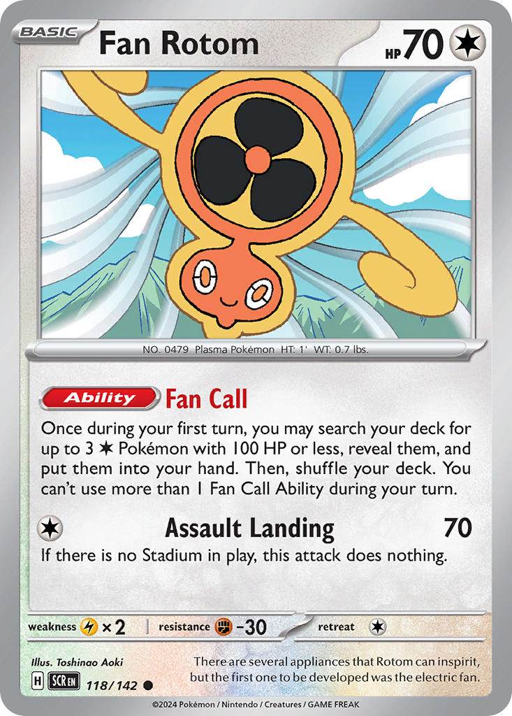 Fan Rotom 118/142 Reverse Common - MissingNo.