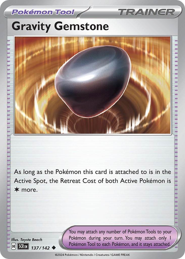 Gravity Gemstone 137/142 Reverse Uncommon - MissingNo.