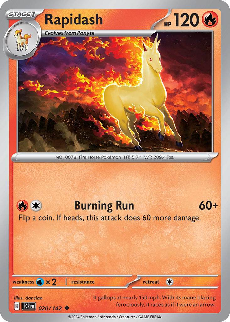Rapidash 20/142 Uncommon - MissingNo.
