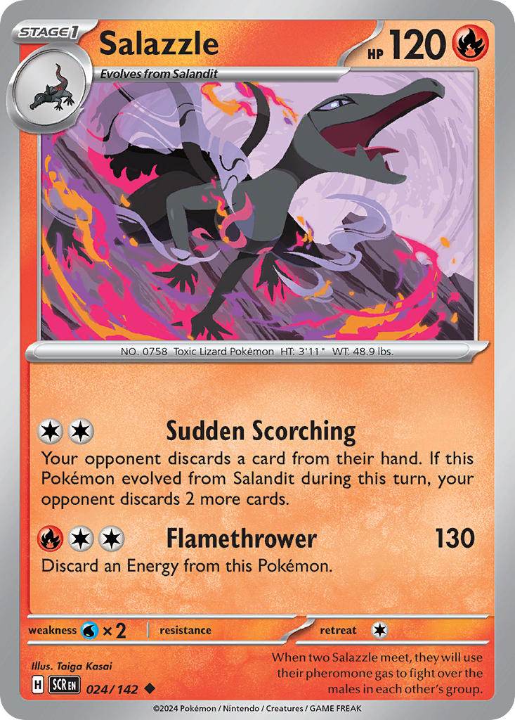 Salazzle 24/142 Reverse Uncommon - MissingNo.