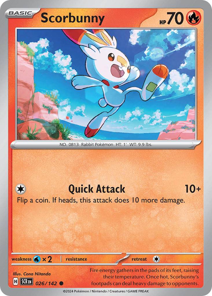 Scorbunny 26/142 Reverse Common - MissingNo.