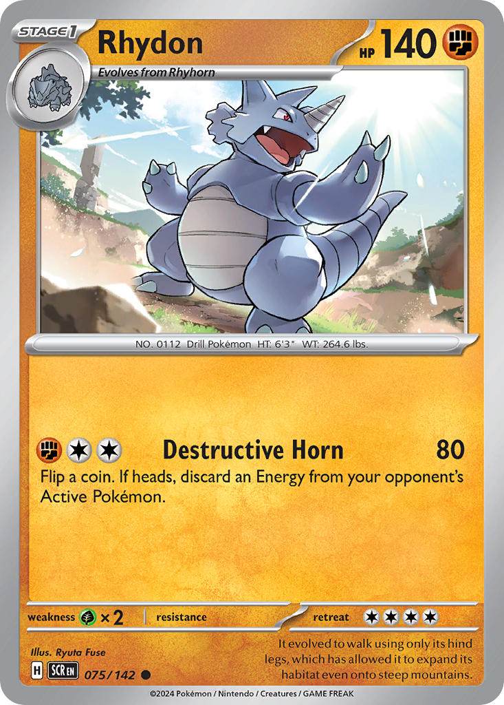 Rhydon 75/142 Reverse Common - MissingNo.