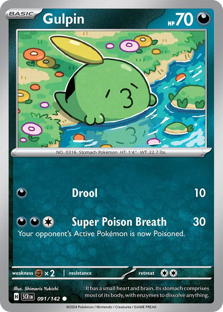 Gulpin 91/142 Reverse Common - MissingNo.