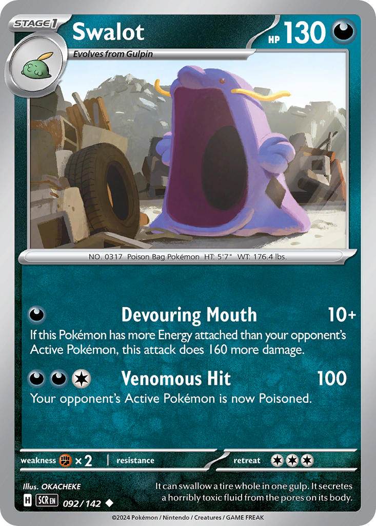 Swalot 92/142 Reverse Uncommon - MissingNo.