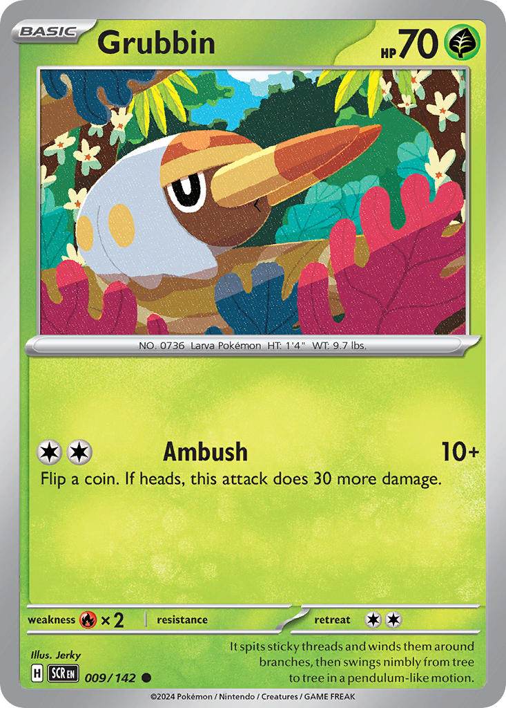 Grubbin 9/142 Reverse Common - MissingNo.
