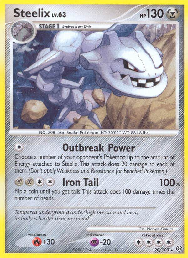 Steelix 28/100 Non-Holo Rare - MissingNo.