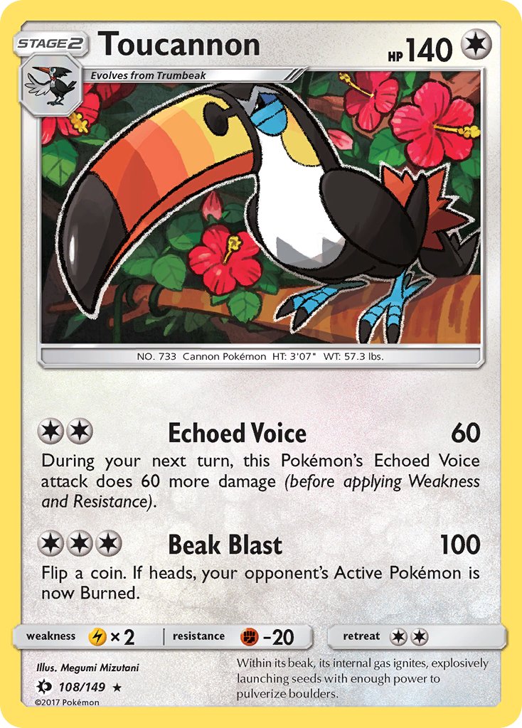 Toucannon 108/149 Non-Holo Rare - MissingNo.
