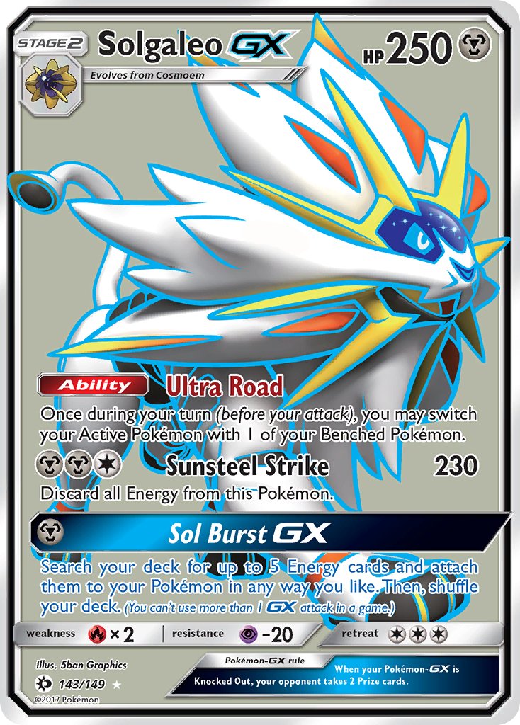 Solgaleo GX 143/149 Holo Ultra Rare GX - MissingNo.