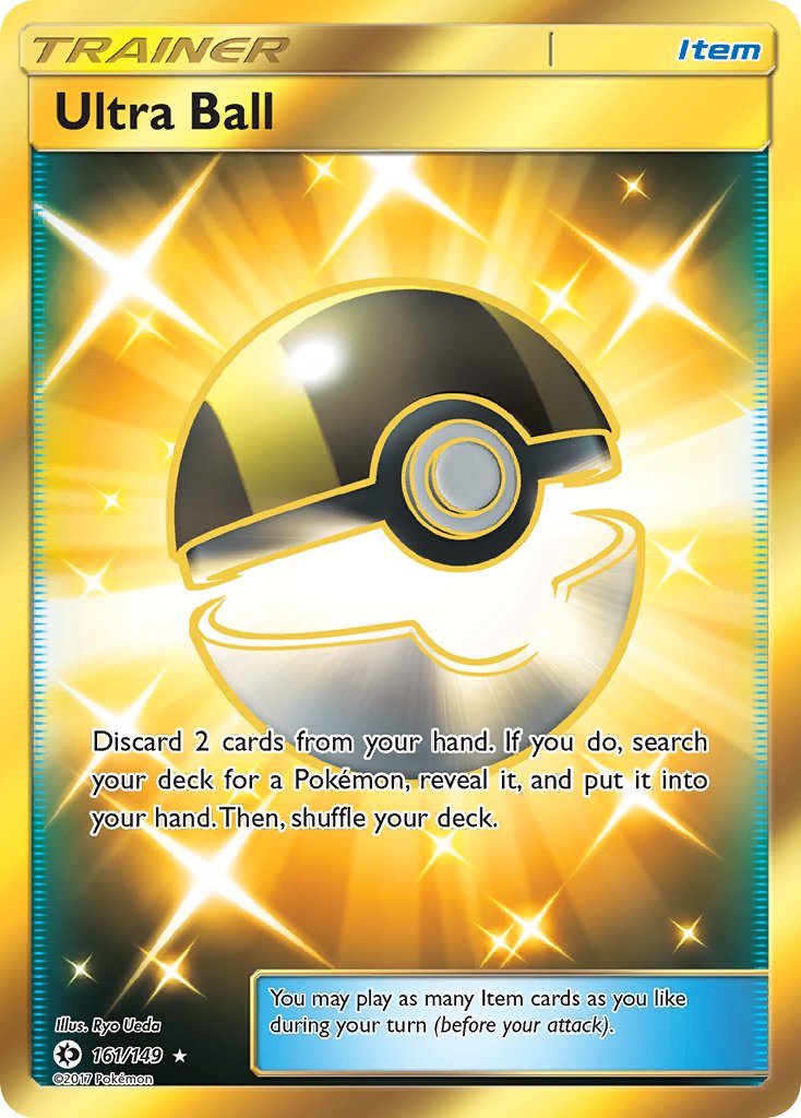 Ultra Ball 161/149 Gold Secret Rare - MissingNo.