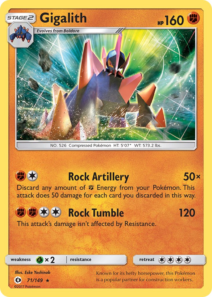 Gigalith 71/149 Cosmos Holo Guardians Rising Single Pack Blisters Exclusive - MissingNo.
