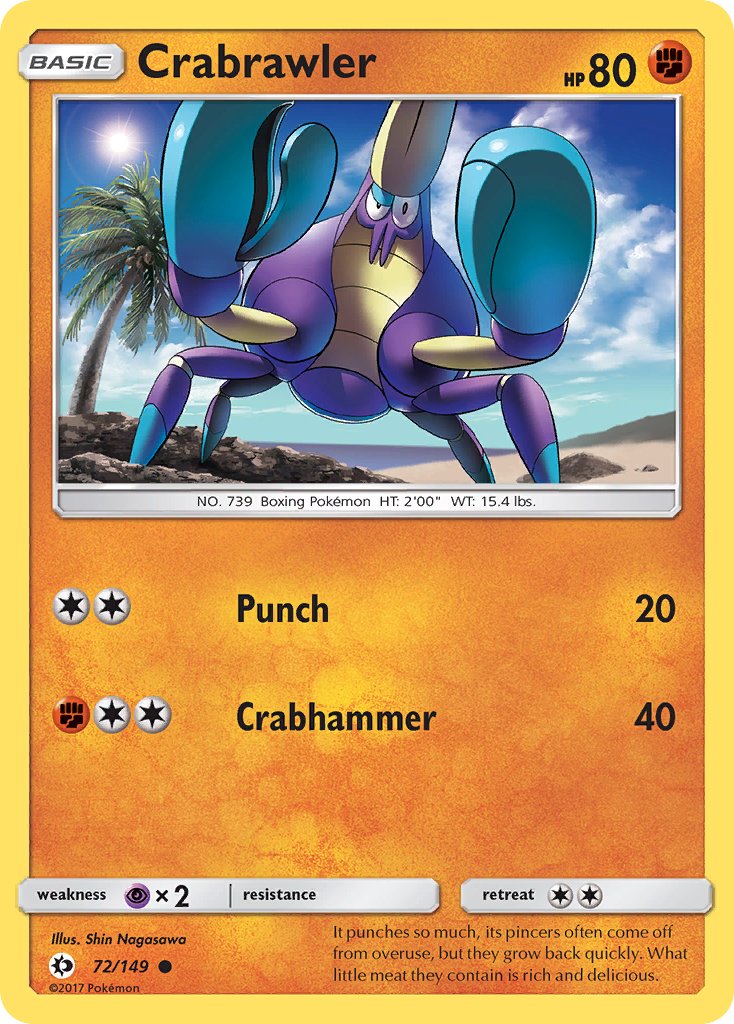 Crabrawler 72/149 Common - MissingNo.