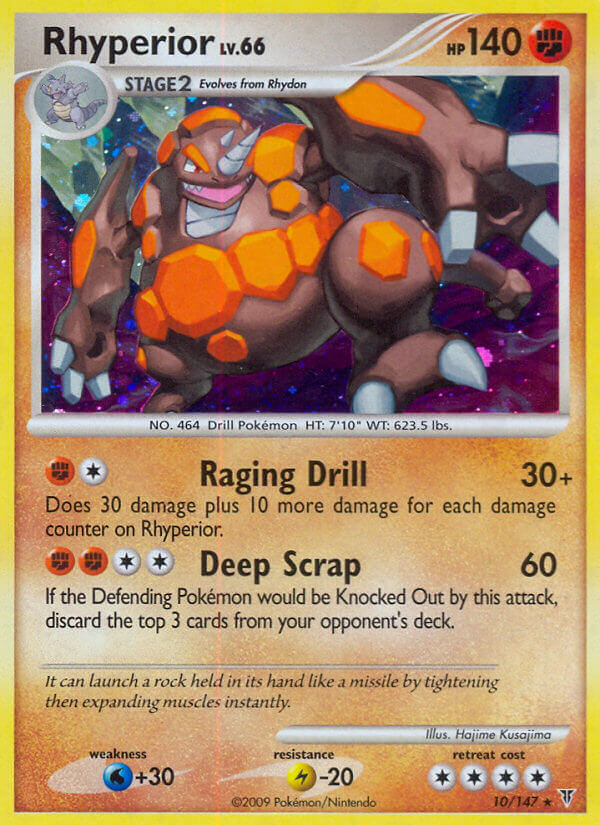 Rhyperior 10/147 Holo Rare - MissingNo.