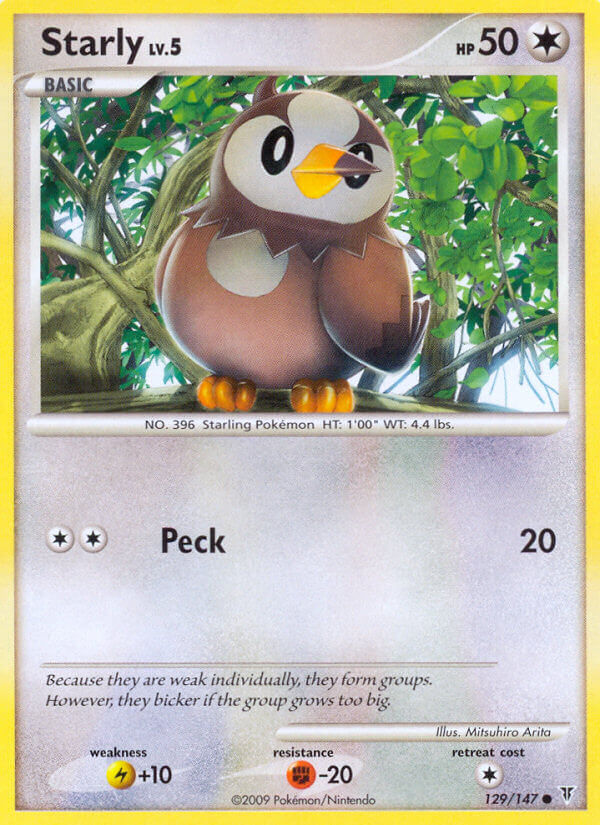 Starly 129/147 Reverse Common - MissingNo.