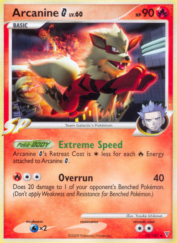 Arcanine G 15/147 Reverse Rare - MissingNo.