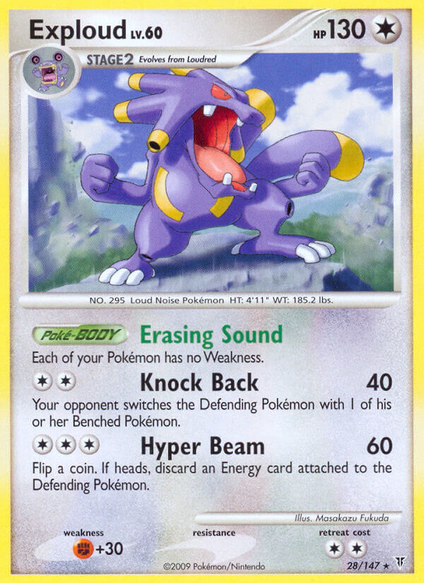 Exploud 28/147 Reverse Rare - MissingNo.