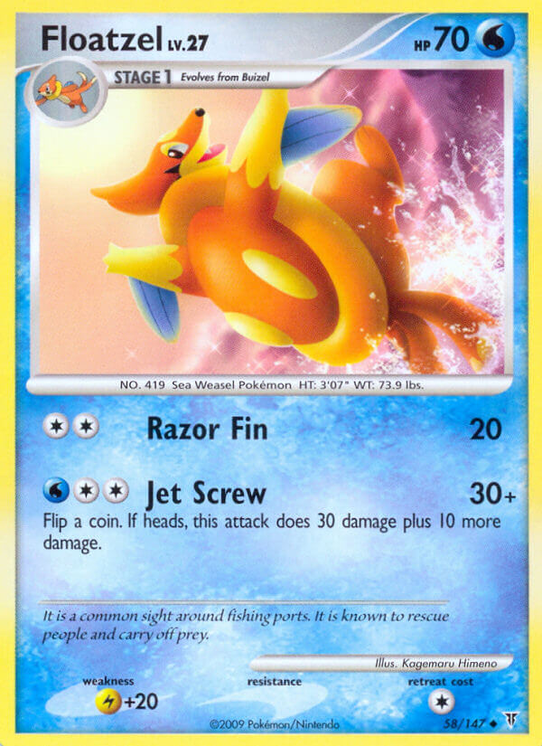 Floatzel 58/147 Reverse Uncommon - MissingNo.