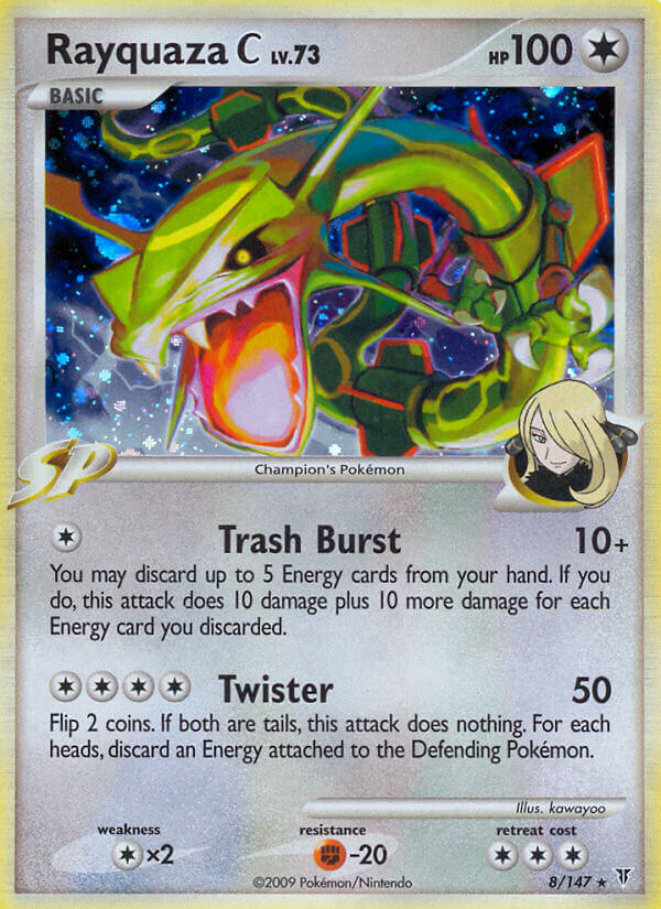 Rayquaza C 8/147 Reverse Rare - MissingNo.