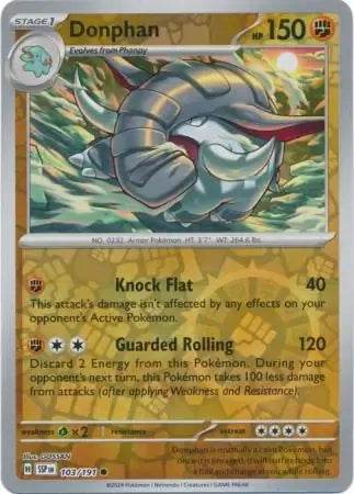 Donphan 103/191 Reverse Common - MissingNo.