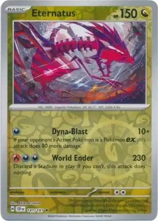 Eternatus 141/191 Reverse Rare - MissingNo.