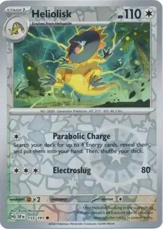 Heliolisk 155/191 Reverse Common - MissingNo.