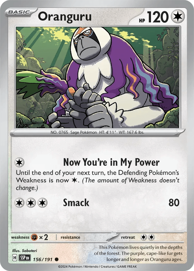 Oranguru 156/191 Common - MissingNo.