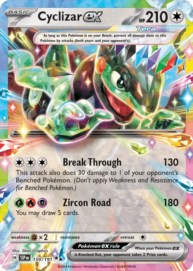 Cyclizar ex 159/191 Double Rare ex - MissingNo.