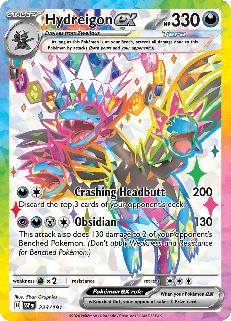 Hydreigon ex 223/191 Ultra Rare ex - MissingNo.
