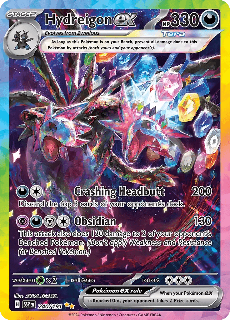 Hydreigon ex 240/191 Special Illustration Rare ex - MissingNo.