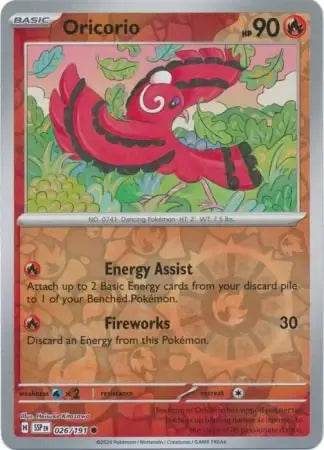 Oricorio 26/191 Reverse Common - MissingNo.