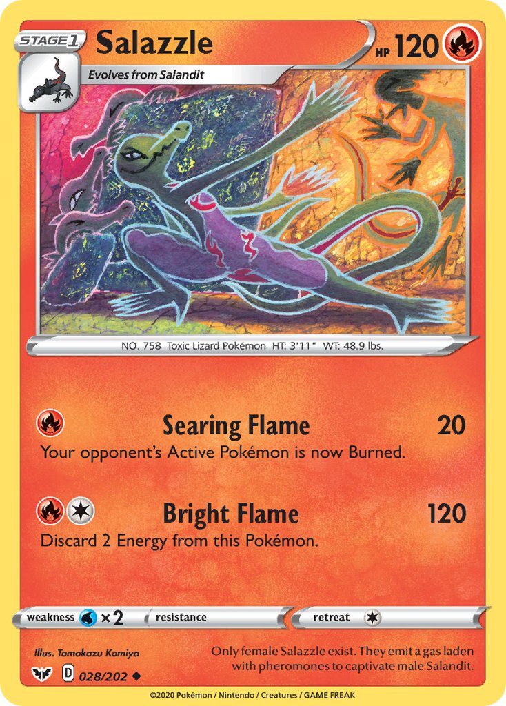Salazzle 028/202 Reverse Uncommon - MissingNo.