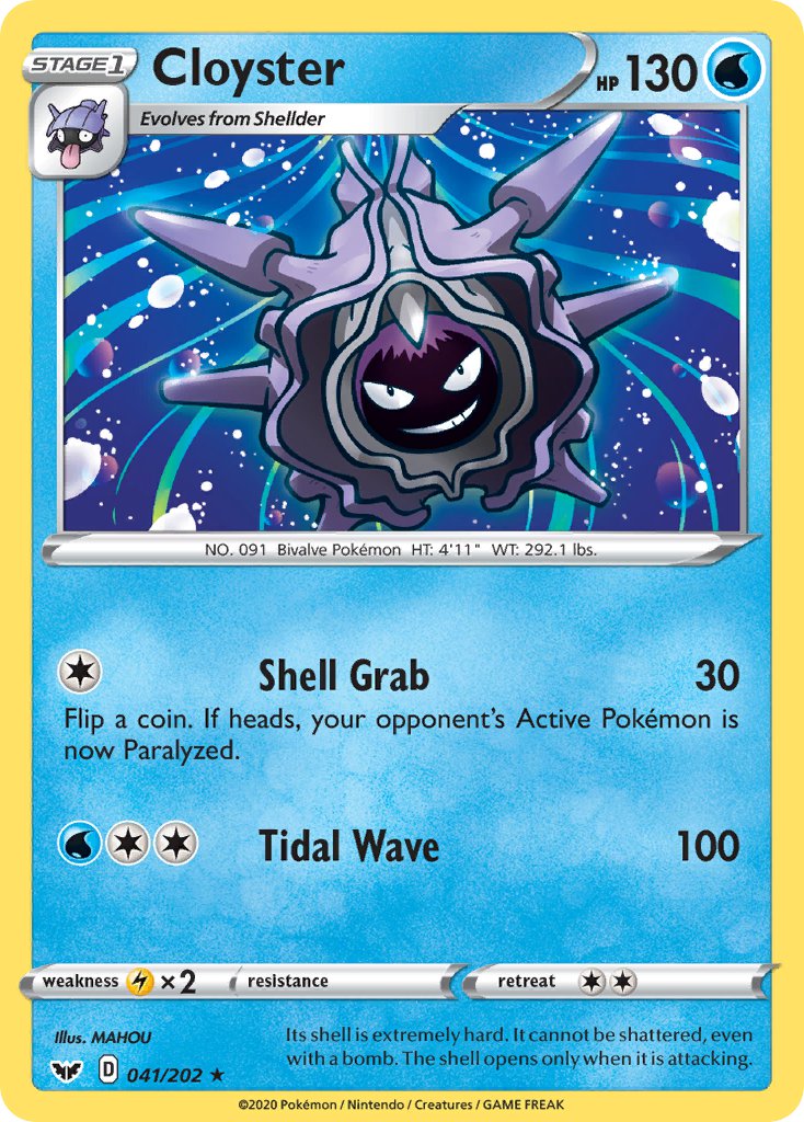 Cloyster 041/202 Non-Holo Rare - MissingNo.