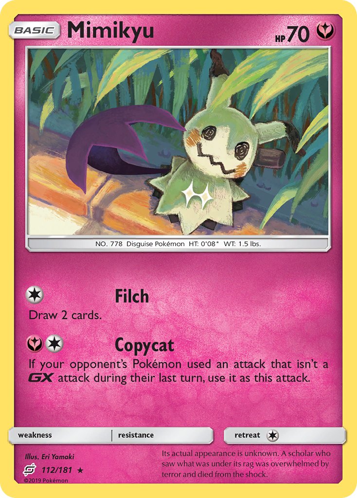 Mimikyu 112/181 Non-Holo Rare - MissingNo.