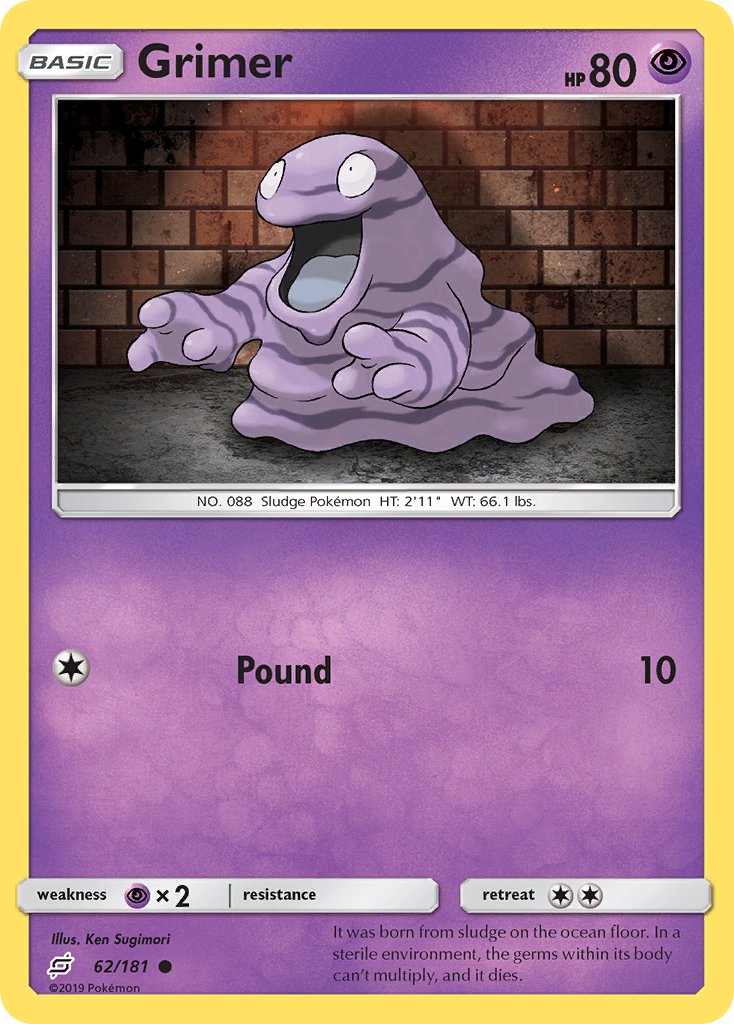 Grimer 62/181 Reverse Common - MissingNo.