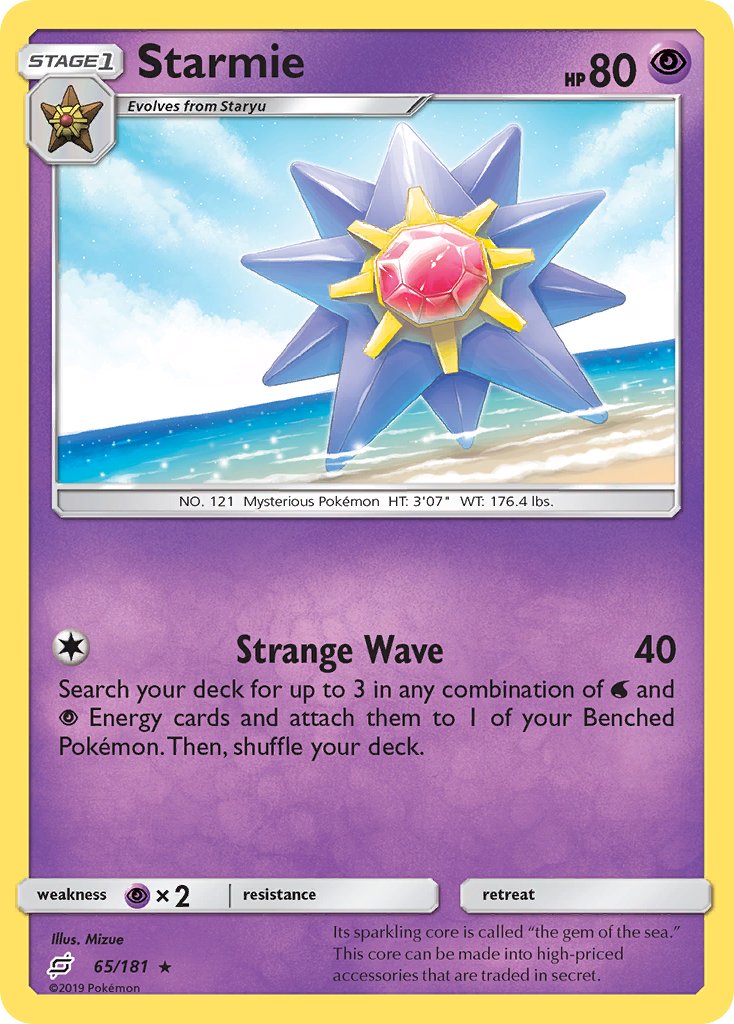 Starmie 65/181 Reverse Rare - MissingNo.