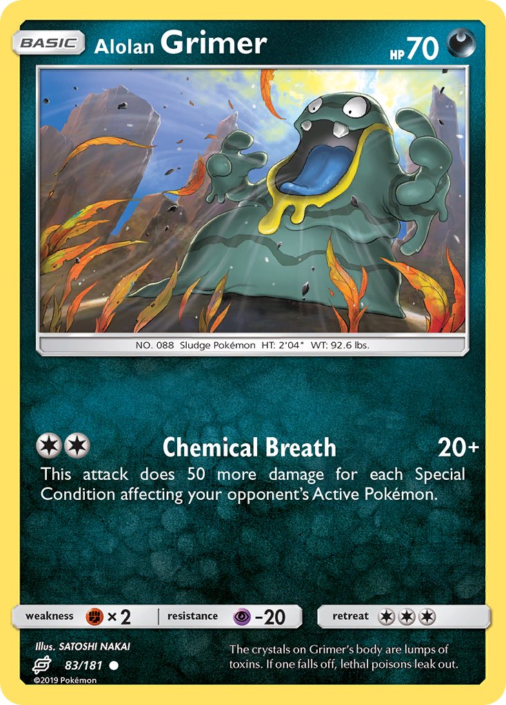 Alolan Grimer 83/181 Reverse Common - MissingNo.