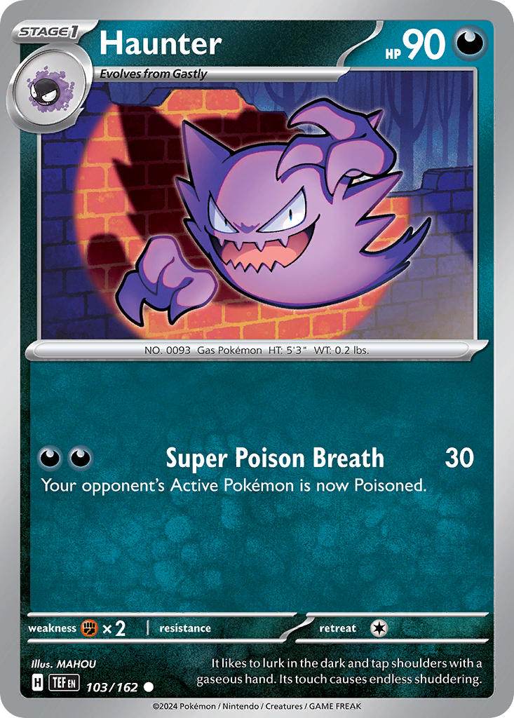 Haunter 103/162 Reverse Common - MissingNo.