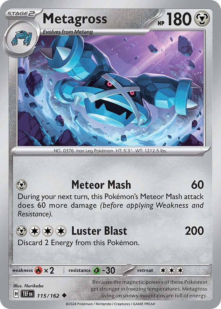 Metagross 115/162 Reverse Uncommon - MissingNo.