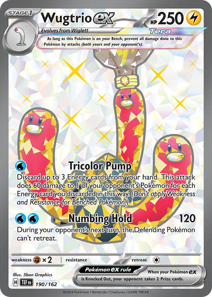 Wugtrio ex 190/162 Ultra Rare ex - MissingNo.