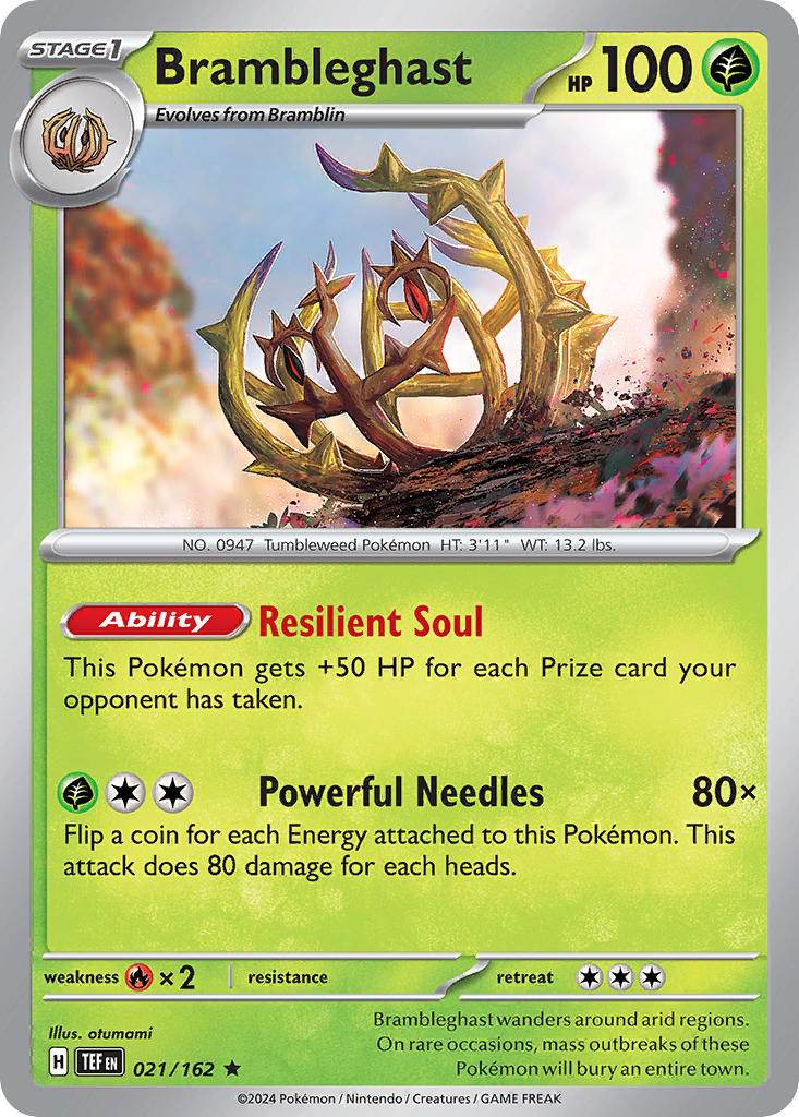 Brambleghast 21/162 Holo Rare - MissingNo.
