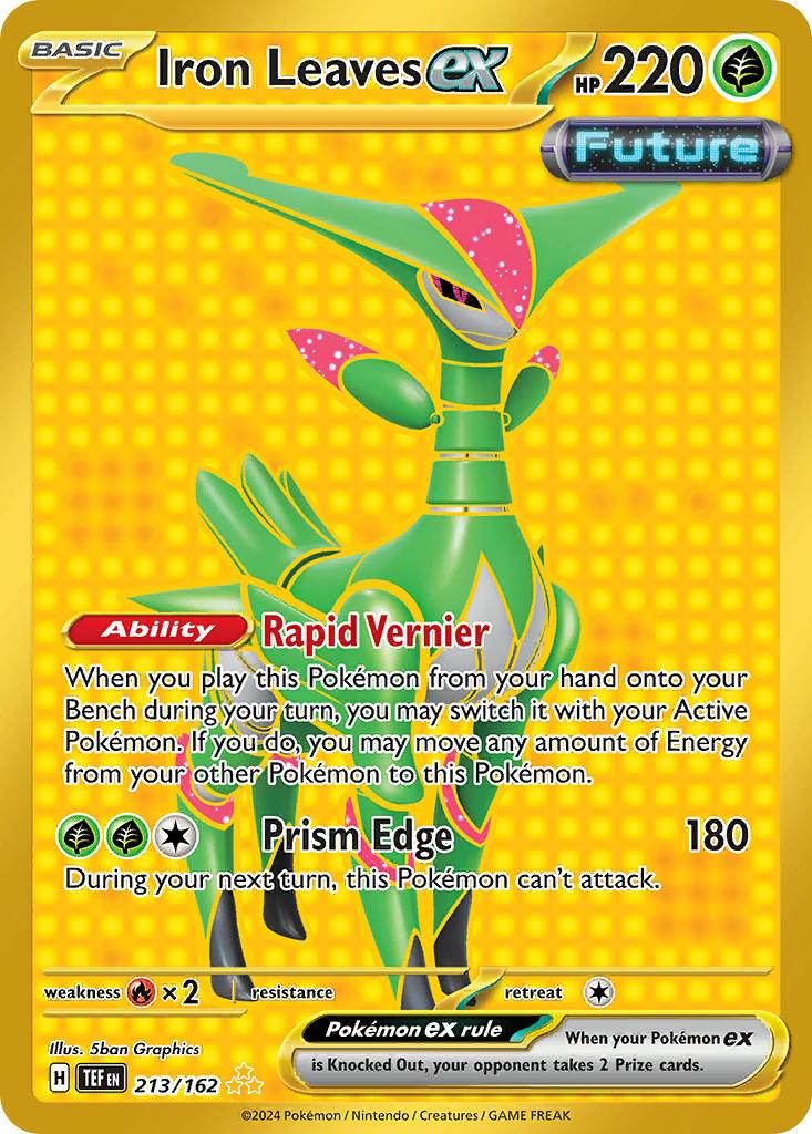 Iron Leaves ex 213/162 Gold Hyper Rare ex - MissingNo.