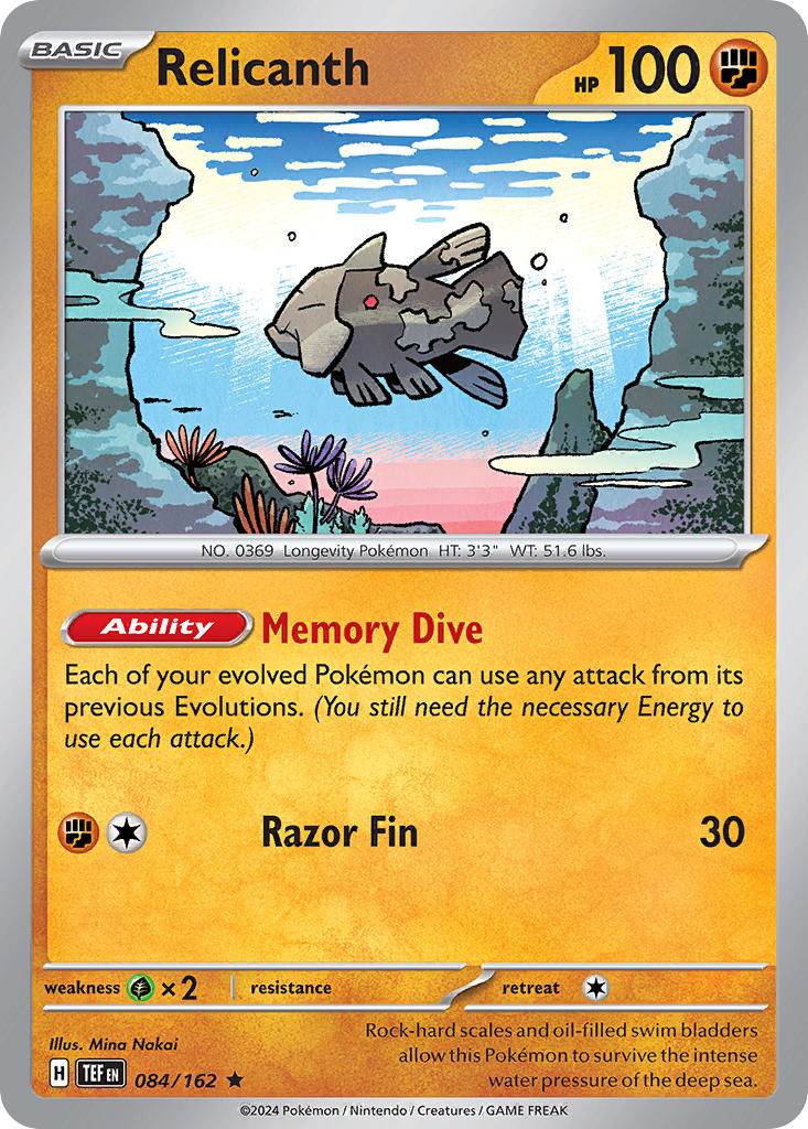 Relicanth 84/162 Holo Rare - MissingNo.